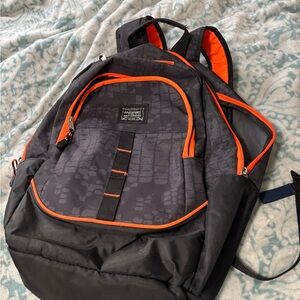 JanSport Black and Orange Men's Backpack